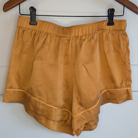 Eberjey Washable Silk Short PJ Set - Orange - S - Picture 6 of 8